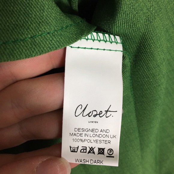 New ModCloth Green Belted Dress - Picture 7 of 7